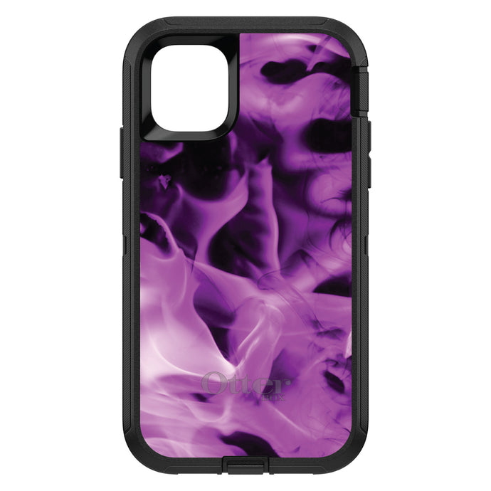 DistinctInk™ OtterBox Defender Series Case for Apple iPhone / Samsung Galaxy / Google Pixel - Violet Flame Fire