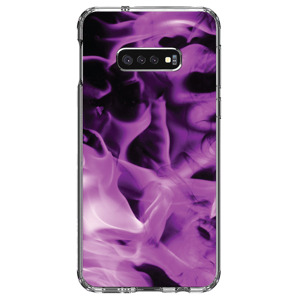Violet Flame Fire Clear Shockproof iPhone Case, view 18