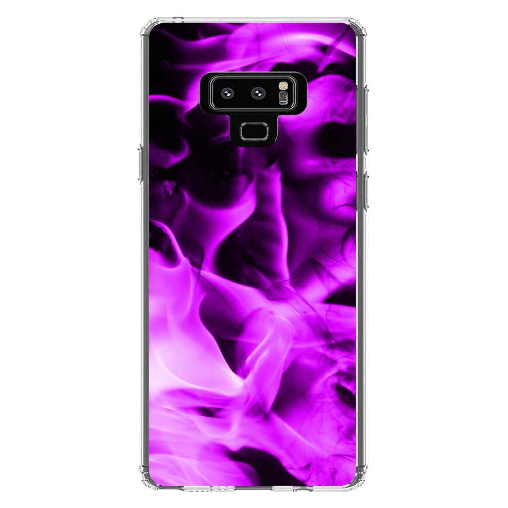 Violet Flame Fire Clear Shockproof iPhone Case, view 11