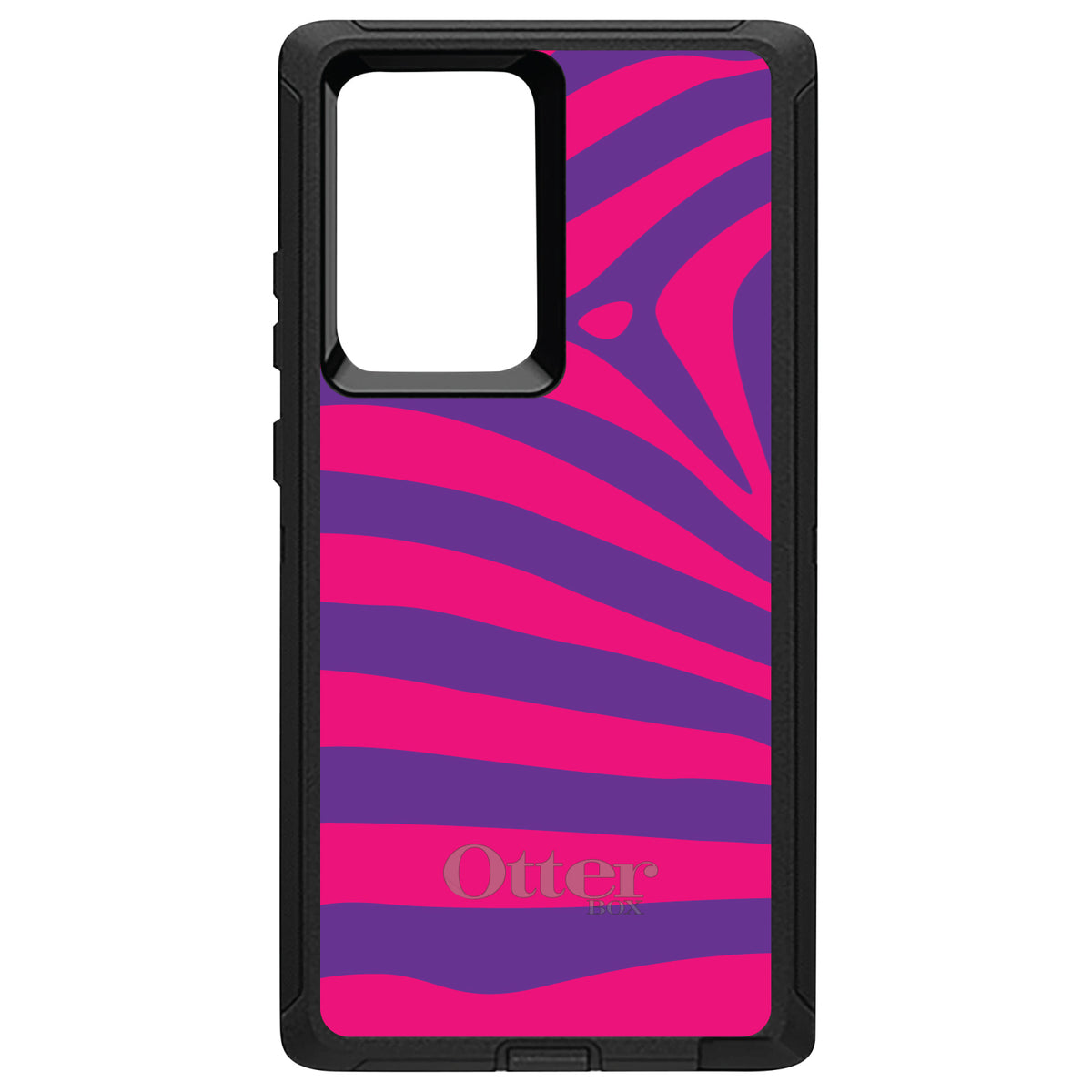 Purple Hot Pink Zebra Skin Stripes OtterBox Defender Case for iPhone & Galaxy, view 10