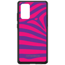 DistinctInk™ OtterBox Symmetry Series Case for Apple iPhone / Samsung Galaxy / Google Pixel - Purple Hot Pink Zebra Skin Stripes
