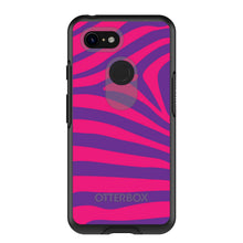 DistinctInk™ OtterBox Symmetry Series Case for Apple iPhone / Samsung Galaxy / Google Pixel - Purple Hot Pink Zebra Skin Stripes