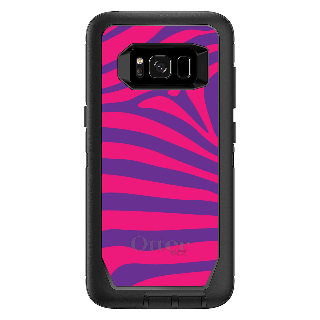 Purple Hot Pink Zebra Skin Stripes OtterBox Defender Case for iPhone & Galaxy, view 9