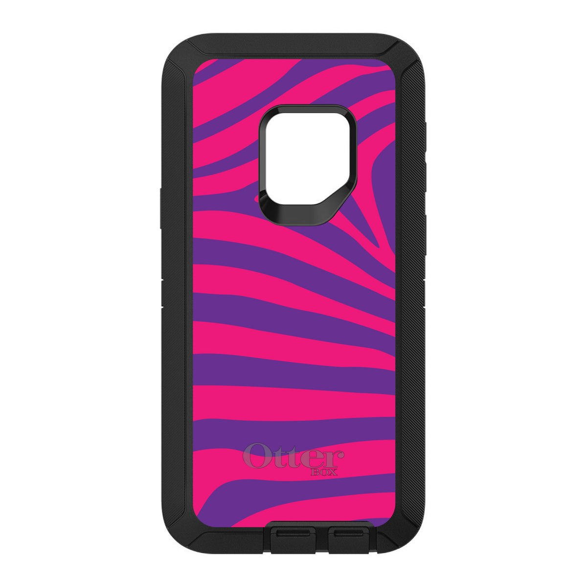 Purple Hot Pink Zebra Skin Stripes OtterBox Defender Case for iPhone & Galaxy, view 8