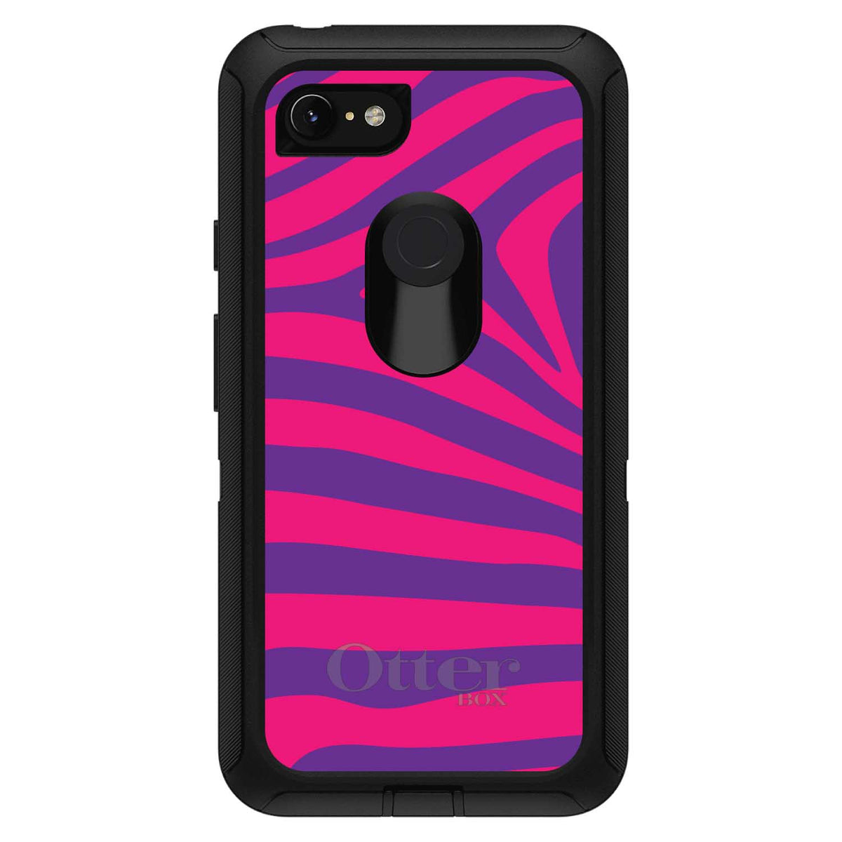 Purple Hot Pink Zebra Skin Stripes OtterBox Defender Case for iPhone & Galaxy, view 15