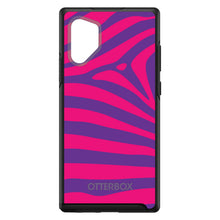 DistinctInk™ OtterBox Symmetry Series Case for Apple iPhone / Samsung Galaxy / Google Pixel - Purple Hot Pink Zebra Skin Stripes