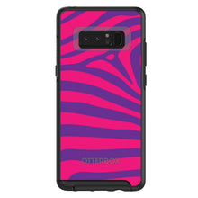 DistinctInk™ OtterBox Symmetry Series Case for Apple iPhone / Samsung Galaxy / Google Pixel - Purple Hot Pink Zebra Skin Stripes