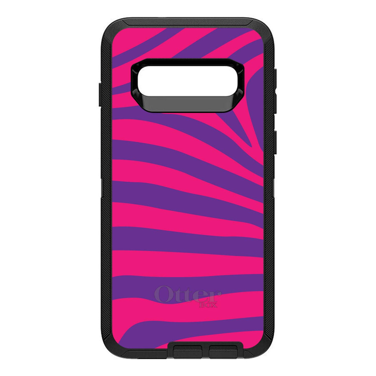 Purple Hot Pink Zebra Skin Stripes OtterBox Defender Case for iPhone & Galaxy, view 6