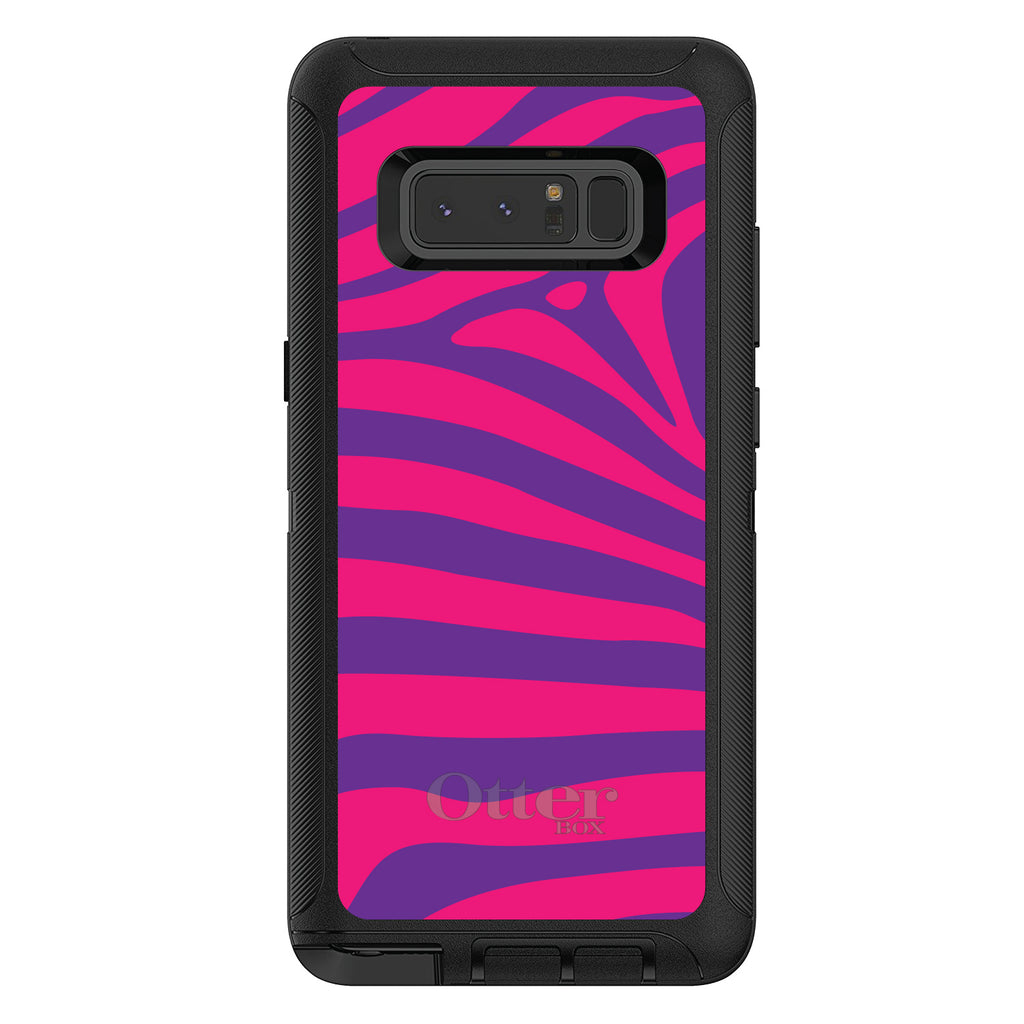 Purple Hot Pink Zebra Skin Stripes OtterBox Defender Case for iPhone & Galaxy, view 14