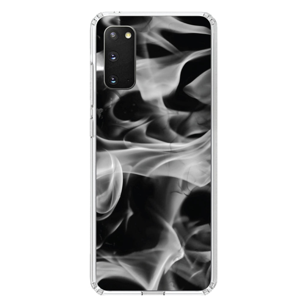 Grey Black Flame Fire Clear Shockproof iPhone Case, view 13