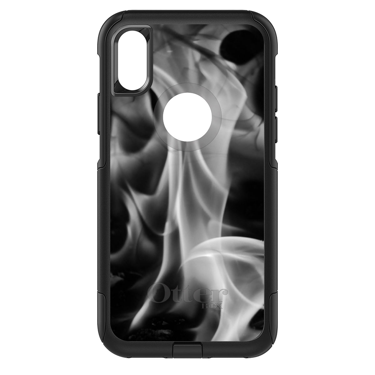 Grey Black Flame Fire OtterBox Commuter Case for iPhone & Galaxy, view 3