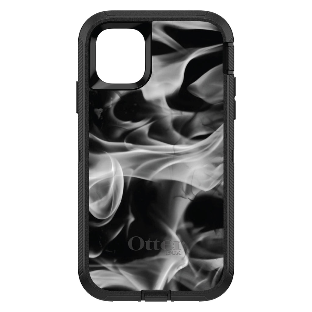 Grey Black Flame Fire OtterBox Defender Case for iPhone & Galaxy, view 2