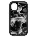 Grey Black Flame Fire OtterBox Defender Case for iPhone & Galaxy, view 2