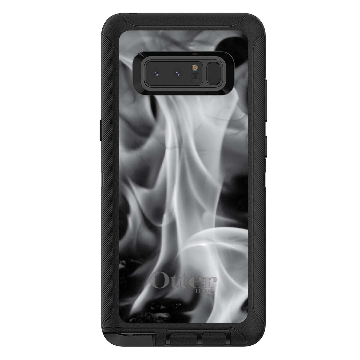 Grey Black Flame Fire OtterBox Defender Case for iPhone & Galaxy, view 17