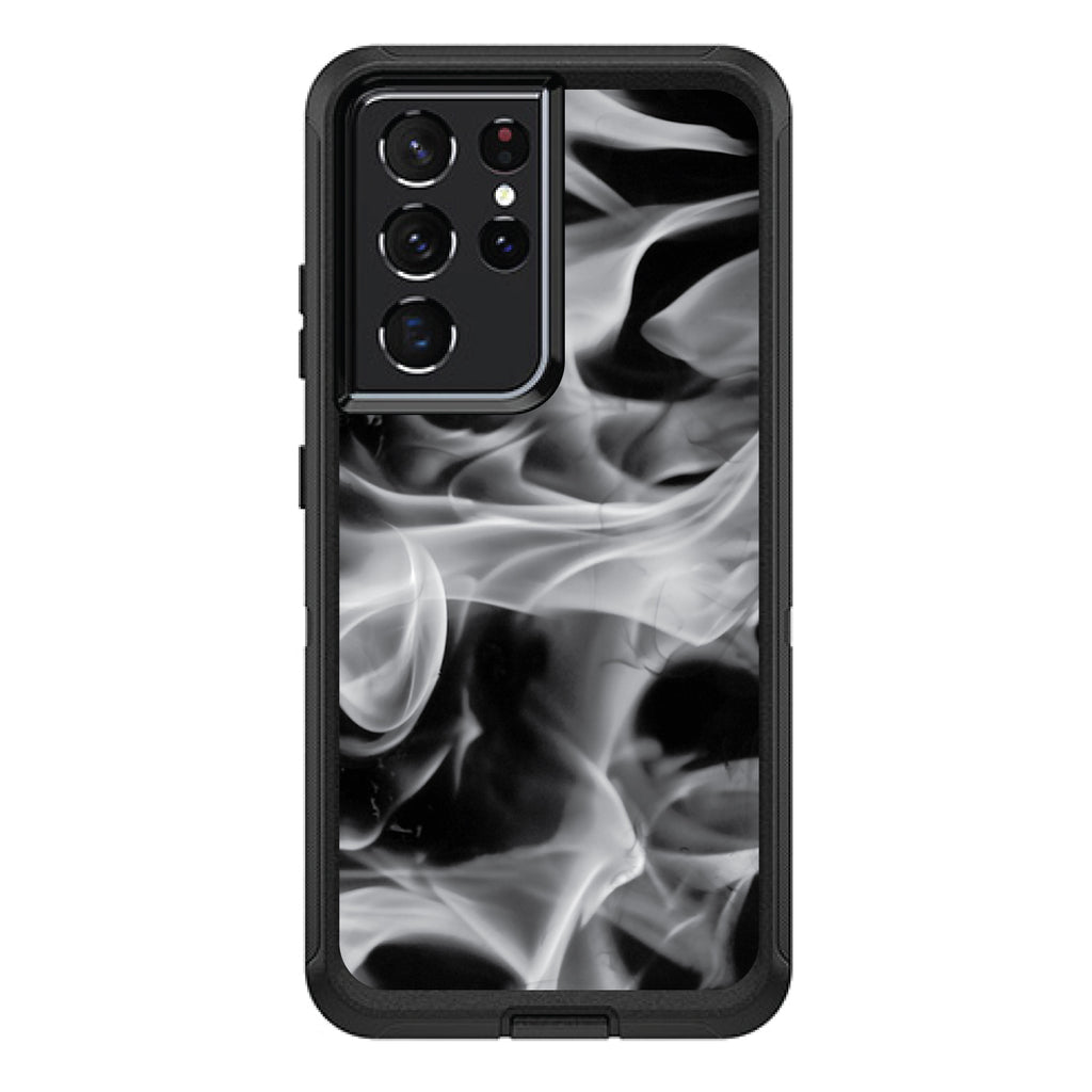Grey Black Flame Fire OtterBox Defender Case for iPhone & Galaxy, view 7