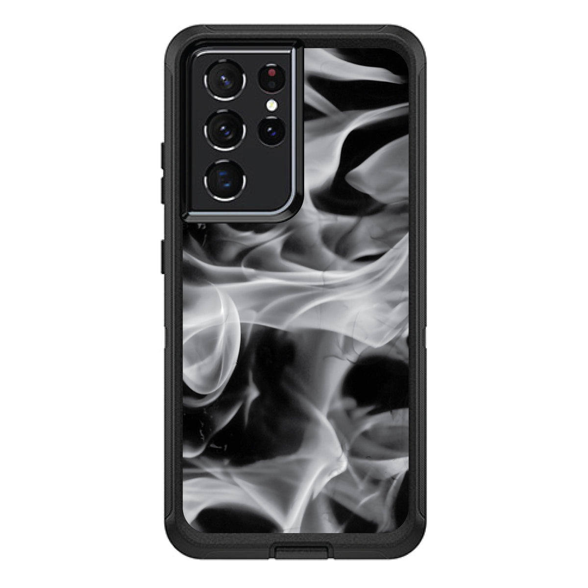 Grey Black Flame Fire OtterBox Defender Case for iPhone & Galaxy, view 7