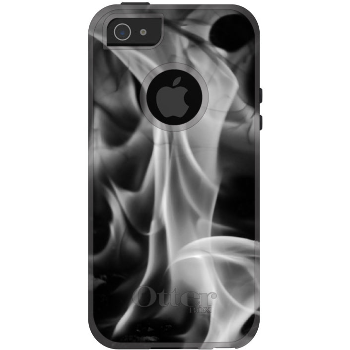 Grey Black Flame Fire OtterBox Commuter Case for iPhone & Galaxy, view 5