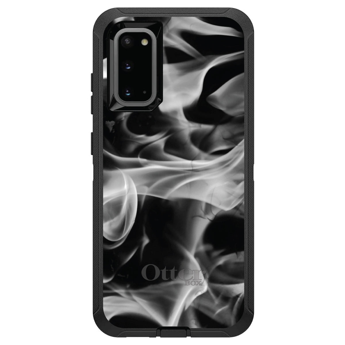 Grey Black Flame Fire OtterBox Defender Case for iPhone & Galaxy, view 8