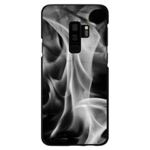 DistinctInk® Hard Plastic Snap-On Case for Apple iPhone or Samsung Galaxy - Grey Black Flame Fire