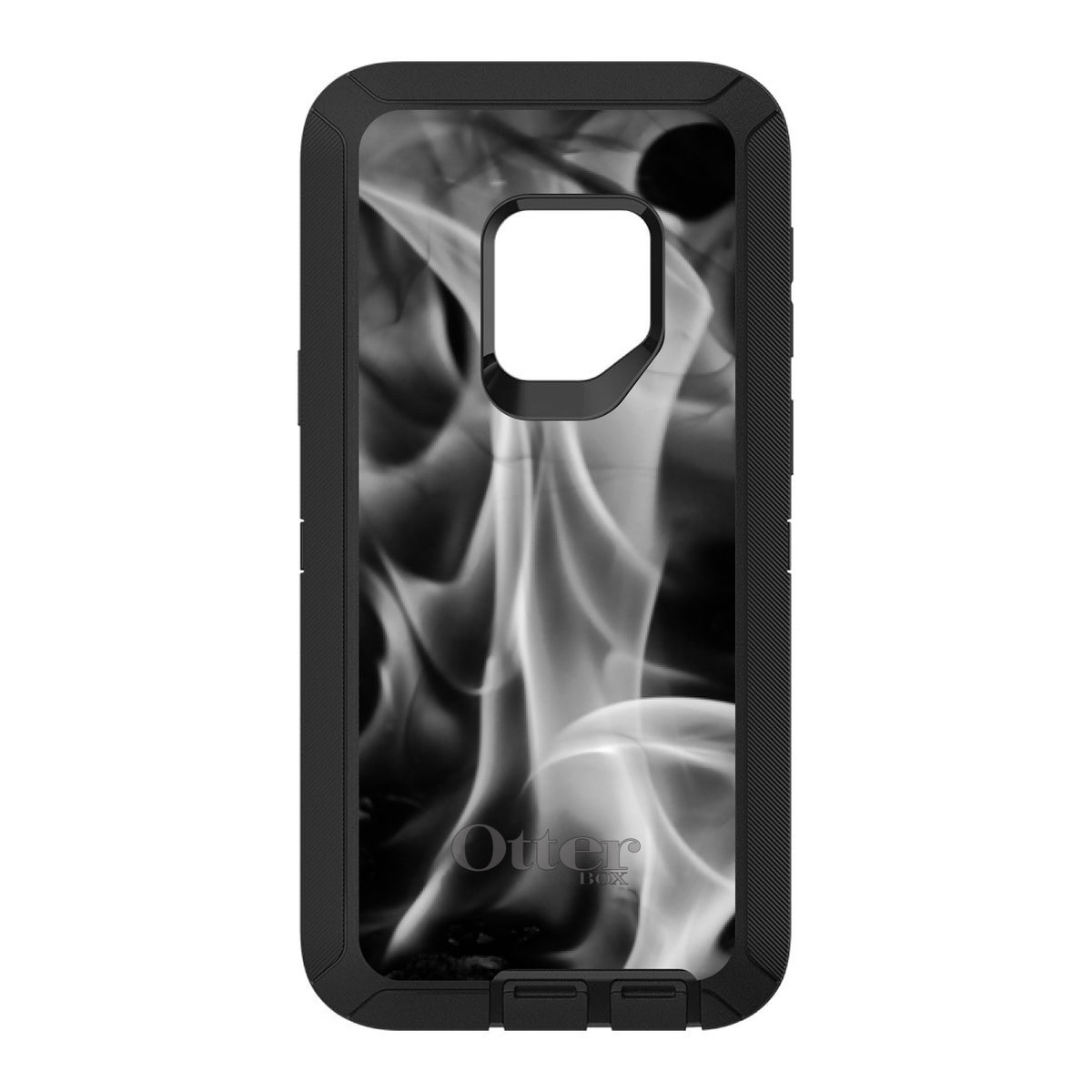 Grey Black Flame Fire OtterBox Defender Case for iPhone & Galaxy, view 11