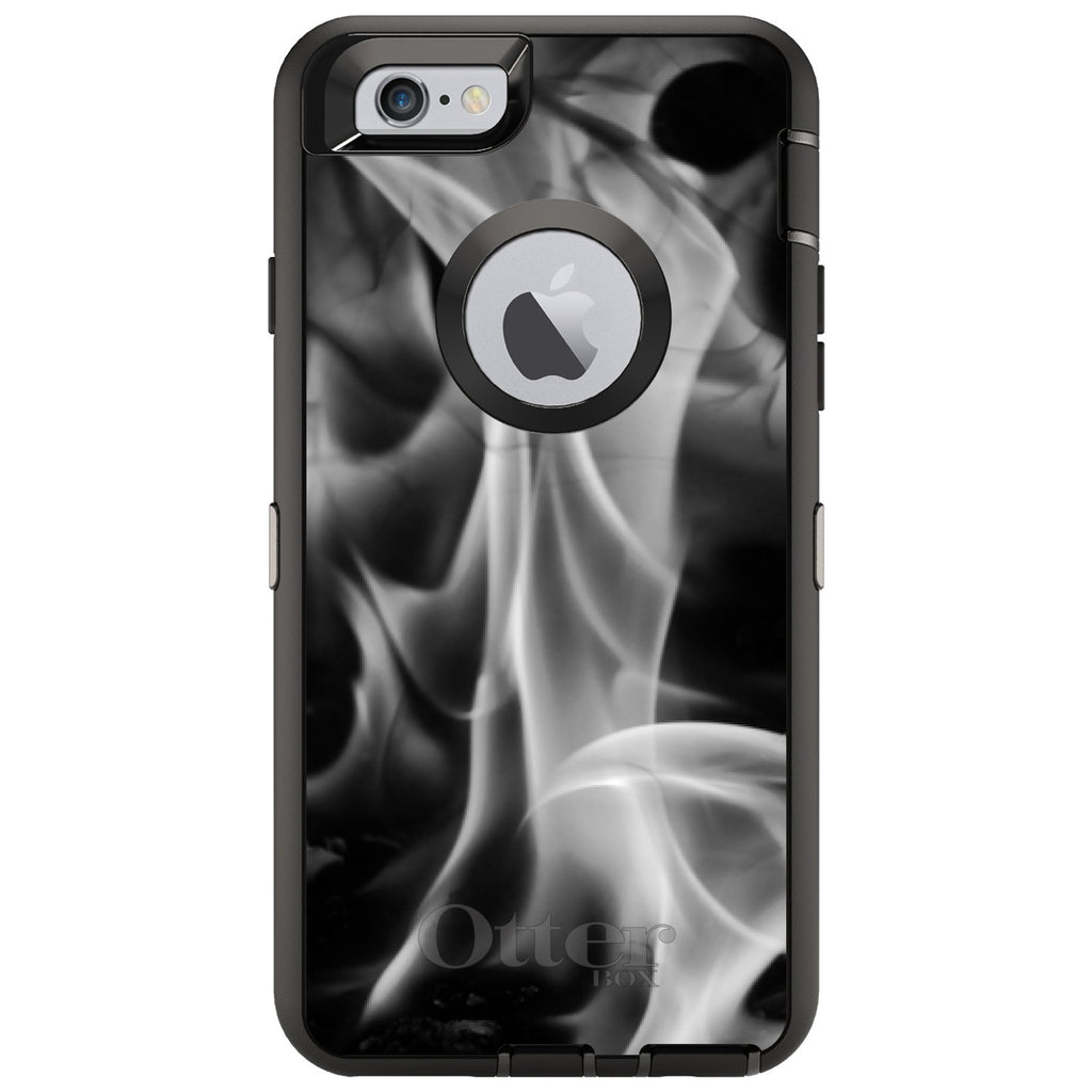 Grey Black Flame Fire OtterBox Defender Case for iPhone & Galaxy, view 4