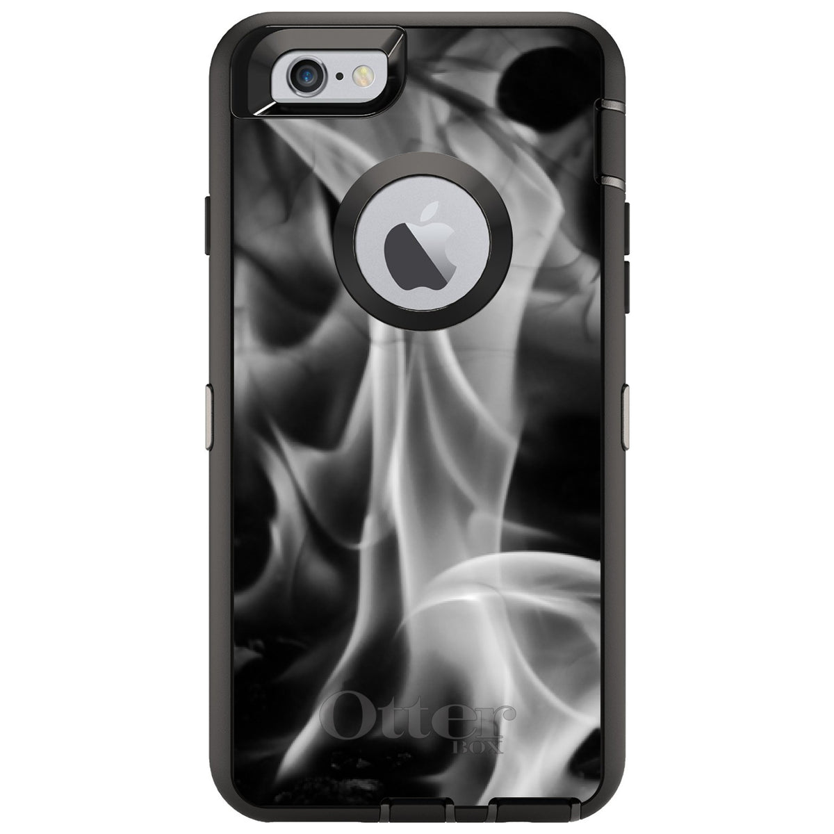 Grey Black Flame Fire OtterBox Defender Case for iPhone & Galaxy, view 4