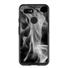 DistinctInk™ OtterBox Symmetry Series Case for Apple iPhone / Samsung Galaxy / Google Pixel - Grey Black Flame Fire