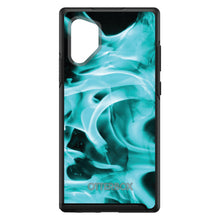 DistinctInk™ OtterBox Symmetry Series Case for Apple iPhone / Samsung Galaxy / Google Pixel - Teal Black Flame Fire