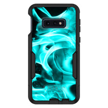 DistinctInk™ OtterBox Commuter Series Case for Apple iPhone or Samsung Galaxy - Teal Black Flame Fire