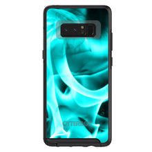 DistinctInk™ OtterBox Symmetry Series Case for Apple iPhone / Samsung Galaxy / Google Pixel - Teal Black Flame Fire
