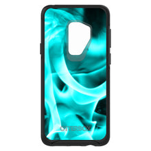 DistinctInk™ OtterBox Symmetry Series Case for Apple iPhone / Samsung Galaxy / Google Pixel - Teal Black Flame Fire