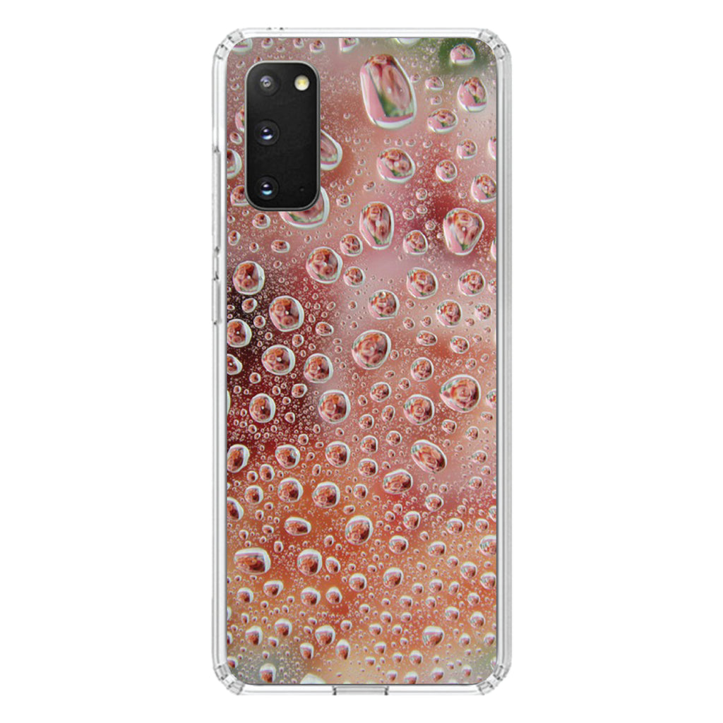 Red Water Droplets Glass Clear Shockproof iPhone Case, view 14
