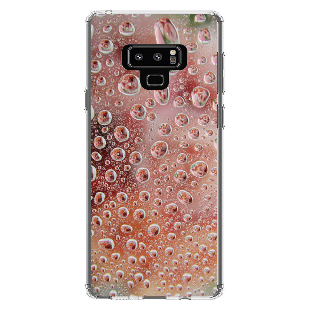 Red Water Droplets Glass Clear Shockproof iPhone Case, view 11