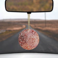 Red Water Droplets Glass Ceramic Ornament