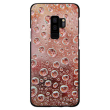 DistinctInk® Hard Plastic Snap-On Case for Apple iPhone or Samsung Galaxy - Red Water Droplets Glass