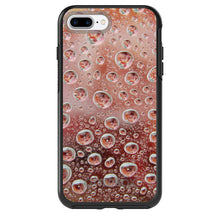 DistinctInk™ OtterBox Symmetry Series Case for Apple iPhone / Samsung Galaxy / Google Pixel - Red Water Droplets Glass