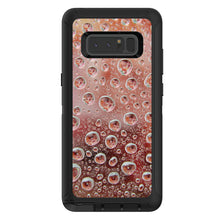 DistinctInk™ OtterBox Defender Series Case for Apple iPhone / Samsung Galaxy / Google Pixel - Red Water Droplets Glass