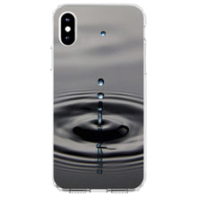 DistinctInk® Clear Shockproof Hybrid Case for Apple iPhone / Samsung Galaxy / Google Pixel - Single Water Droplet