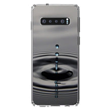 DistinctInk® Clear Shockproof Hybrid Case for Apple iPhone / Samsung Galaxy / Google Pixel - Single Water Droplet