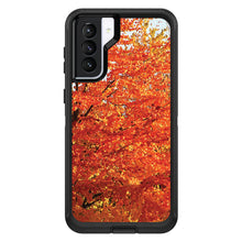 DistinctInk™ OtterBox Defender Series Case for Apple iPhone / Samsung Galaxy / Google Pixel - Orange Autumn Leaves