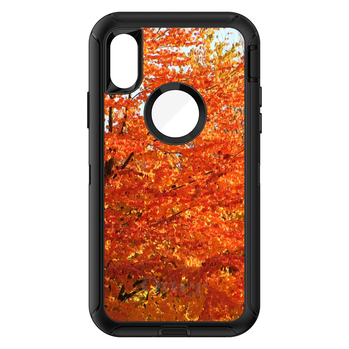 Orange Autumn Leaves OtterBox Defender Case for iPhone & Galaxy, view 3
