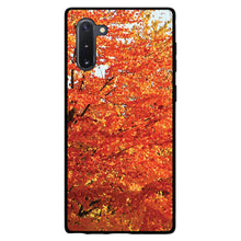 DistinctInk® Hard Plastic Snap-On Case for Apple iPhone or Samsung Galaxy - Orange Autumn Leaves