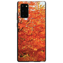 DistinctInk® Hard Plastic Snap-On Case for Apple iPhone or Samsung Galaxy - Orange Autumn Leaves