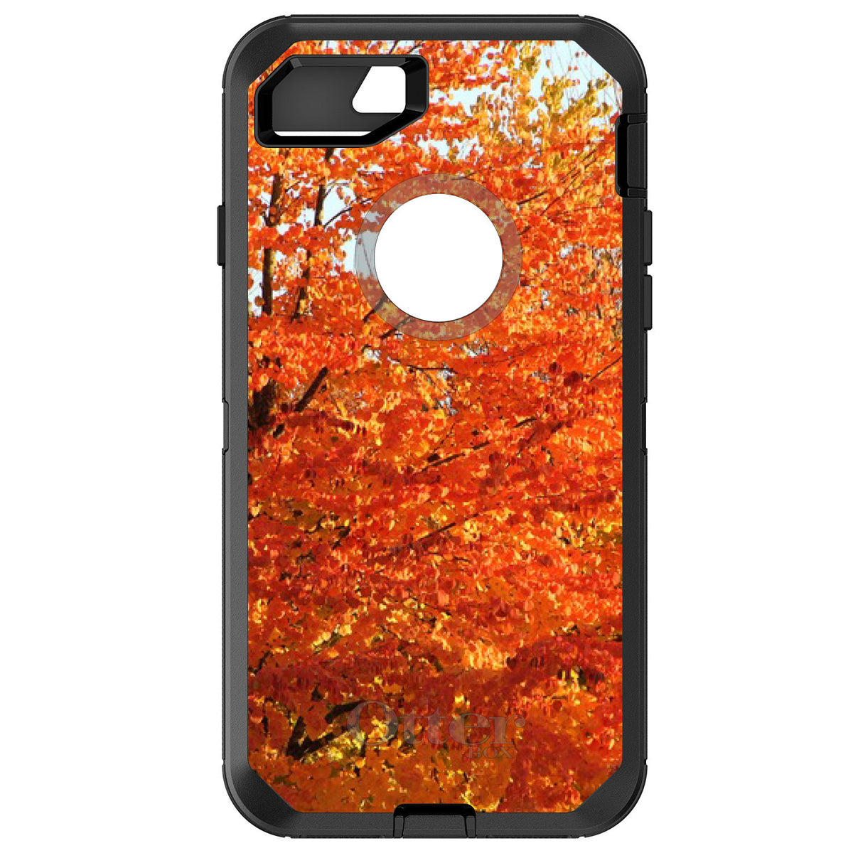 Orange Autumn Leaves OtterBox Defender Case for iPhone & Galaxy