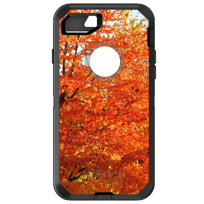 DistinctInk™ OtterBox Defender Series Case for Apple iPhone / Samsung Galaxy / Google Pixel - Orange Autumn Leaves