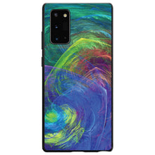 DistinctInk® Hard Plastic Snap-On Case for Apple iPhone or Samsung Galaxy - Abstract Color Light Swirl