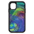 Abstract Color Light Swirl OtterBox Defender Case for iPhone & Galaxy, view 2