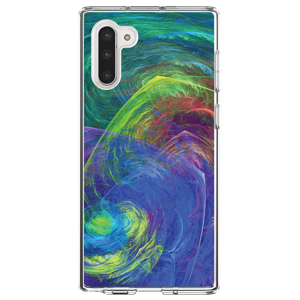 Abstract Color Light Swirl Clear Shockproof iPhone Case, view 9