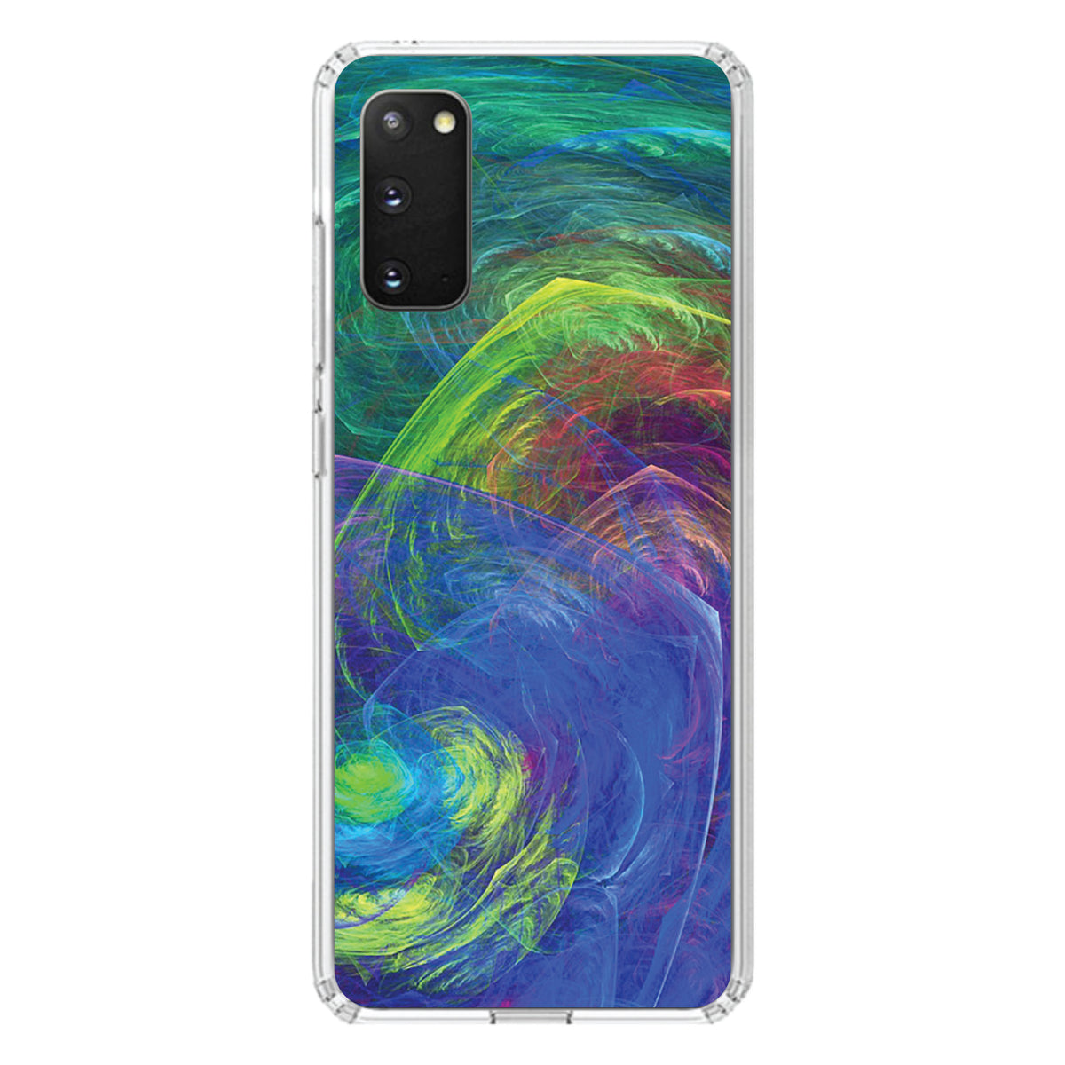 Abstract Color Light Swirl Clear Shockproof iPhone Case, view 15