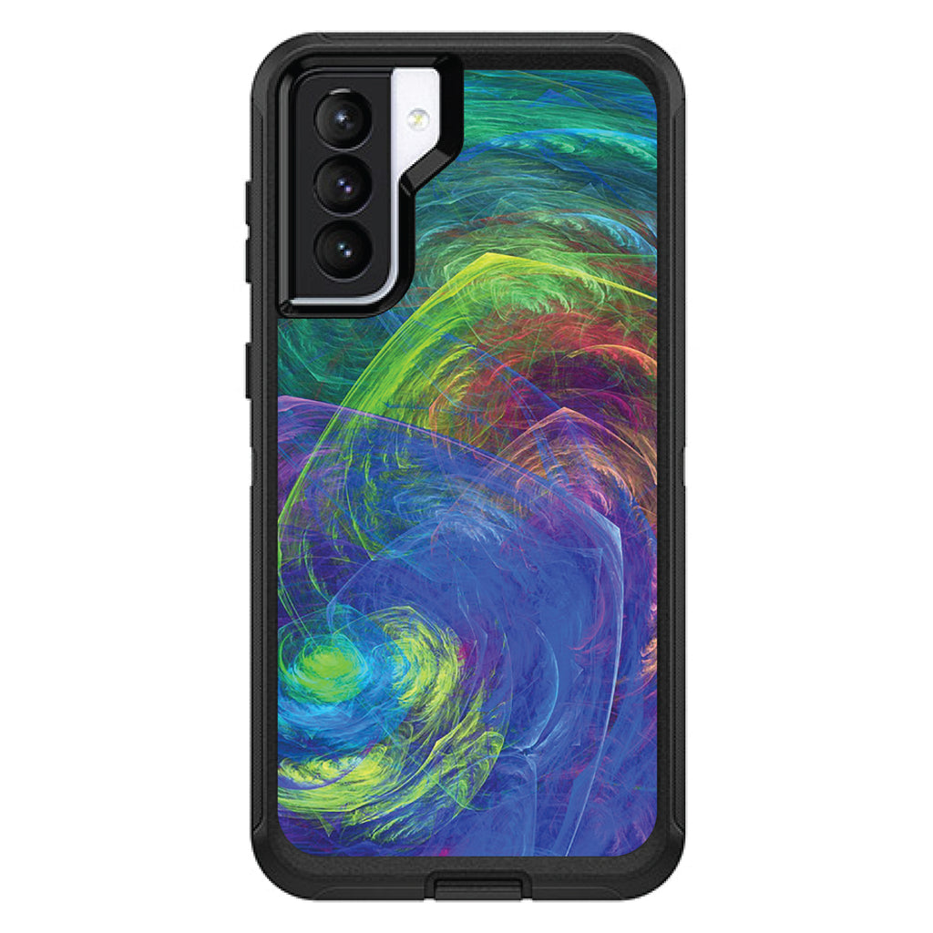Abstract Color Light Swirl OtterBox Defender Case for iPhone & Galaxy, view 5